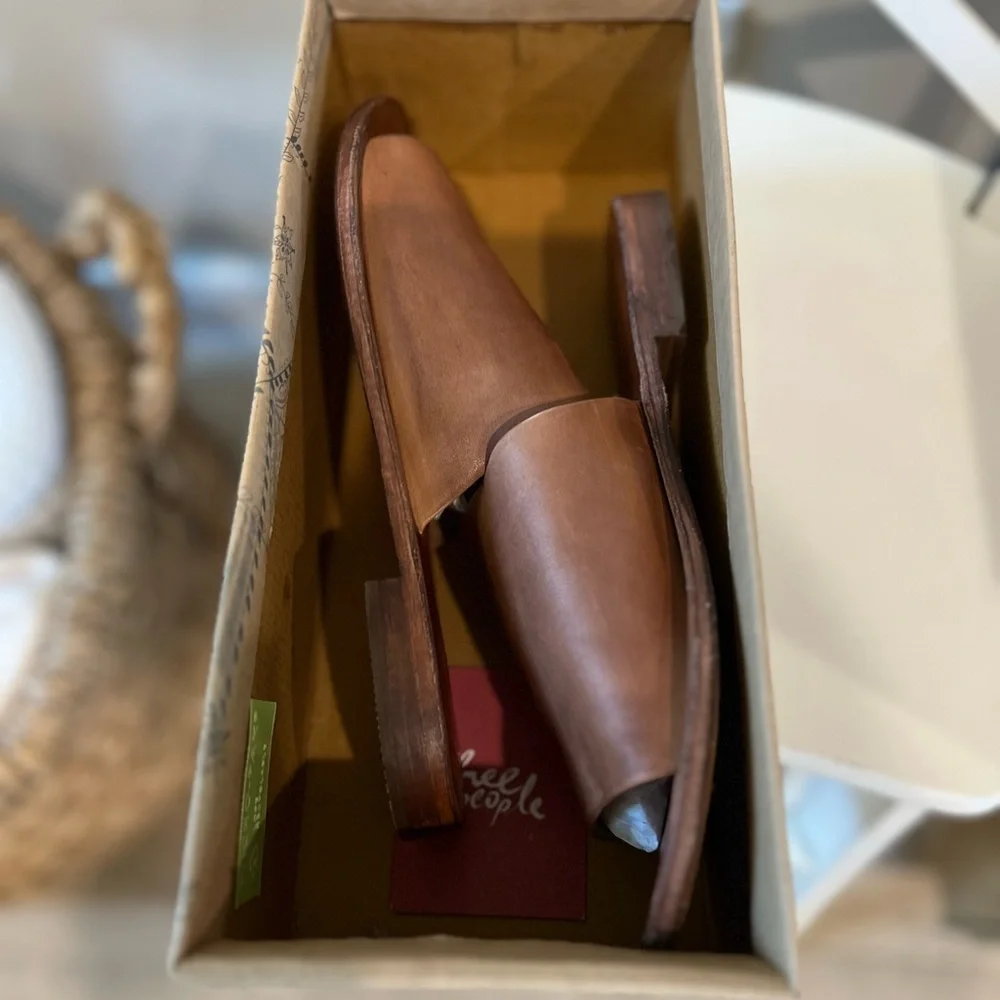 Free People Vincent Slide Sandel color Luggage - Picture 5 of 7